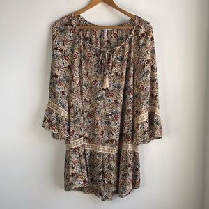 DR2 boho peasant tunic blouse